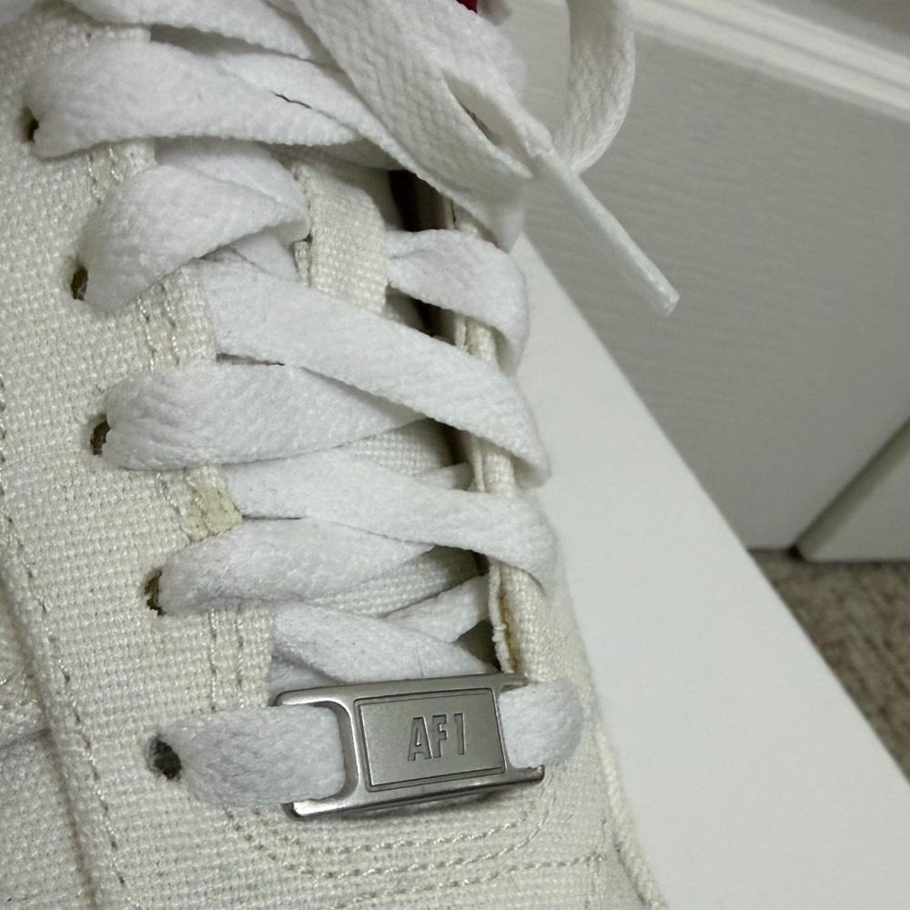 Nike White and Orange Sneakers with Tiger Print - Picture 6 of 8